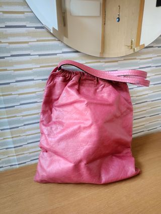 Bolso rosa de piel de Piamonte