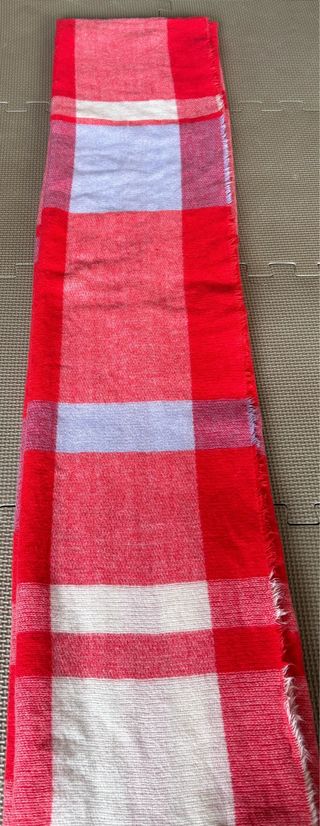 Bufanda grande cuadros rosa y rojo