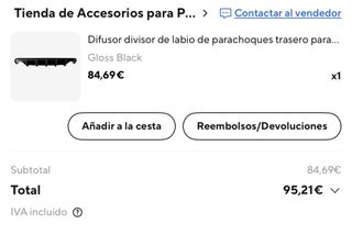 Difusor Mazda MX5 NC2/NC3