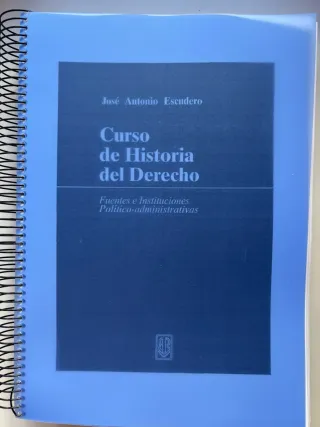 CURSO DE HISTORIA DEL DERECHO