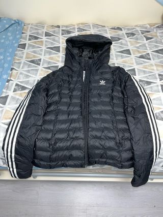 Abrigo Plumas Negro Adidas Talla S
