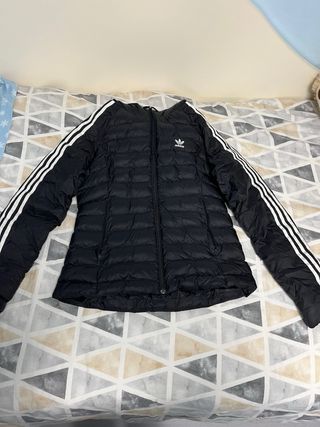 Abrigo Plumas Negro Adidas Talla S