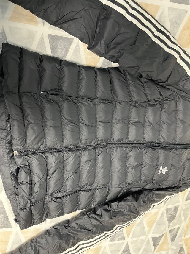 Abrigo Plumas Negro Adidas Talla S