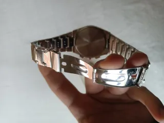 Orologio Uomo Sportivo Oro rosa Argento