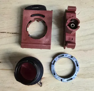 Lámpara Piloto espía GE P9PDNVO Roja