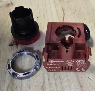 Lámpara Piloto espía GE P9PDNVO Roja