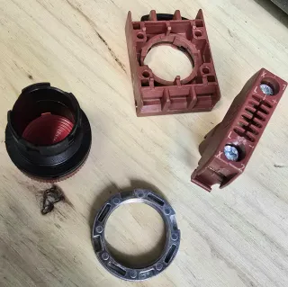 Lámpara Piloto espía GE P9PDNVO Roja