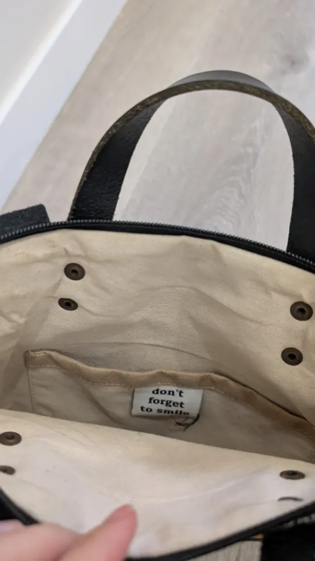 Bolso Daniel Chong Cuero y Tela