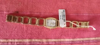 Reloj Cacharel Vintage Mujer Dorado y Blanco