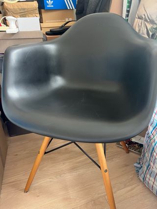 Silla Nórdica Negra Madera