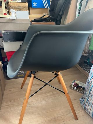 Silla Nórdica Negra Madera