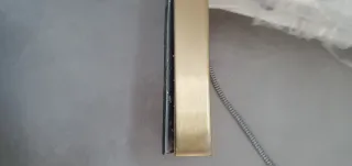 Flexo Metálico Dorado y Blanco