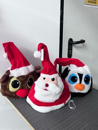 Gorro Navideño con movimiento, musica y luz