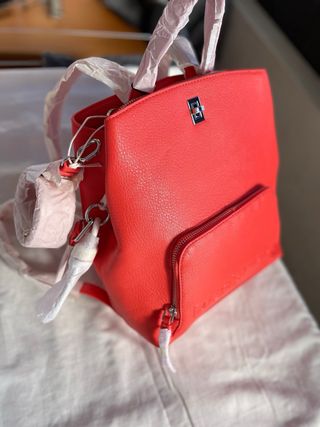 Mochila Desigual Roja/Naranja Nueva