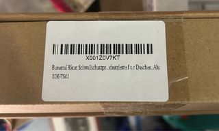 Protector salpicaduras ducha aluminio 95cm