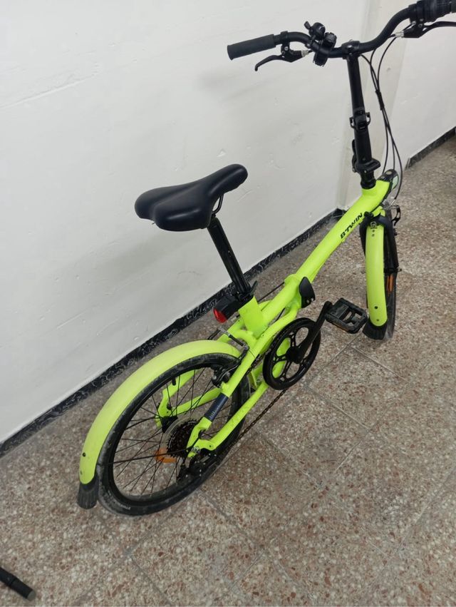 Bicicleta Plegable B'Twin Verde Lima