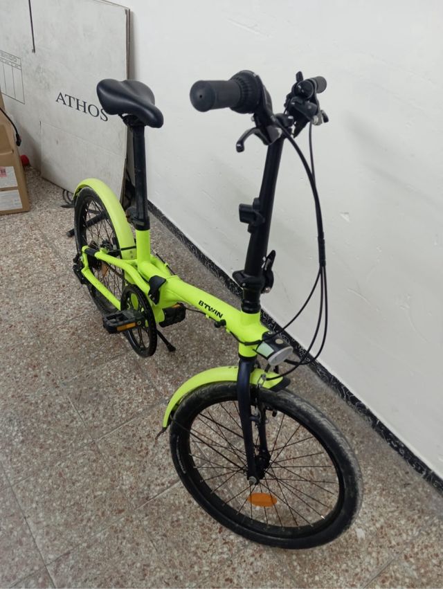 Bicicleta Plegable B'Twin Verde Lima