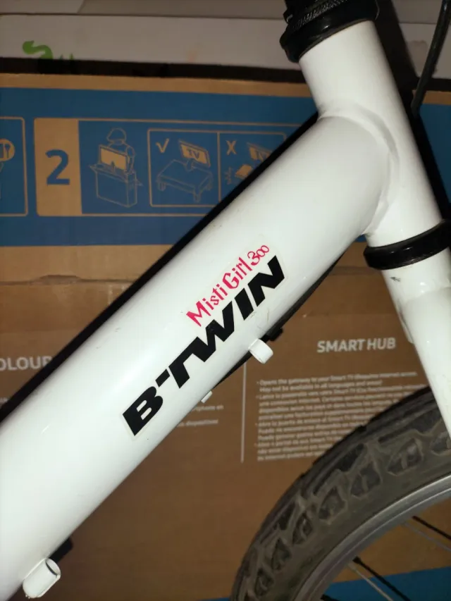 Bicicleta BTWIN 20 Mistigirl 300 Blanca