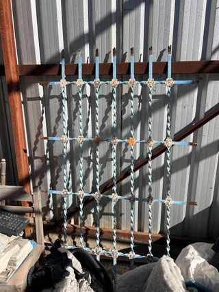 Reja antigua de hierro forjado