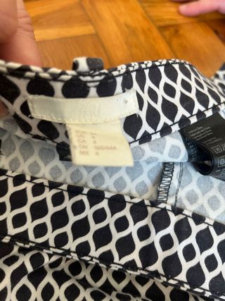 Pantalones de cuadros blanco y negro