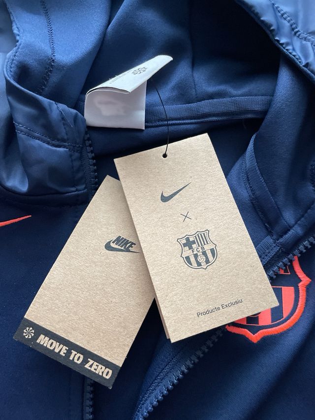 Chándal niño FC Barcelona Nike azul/naranja