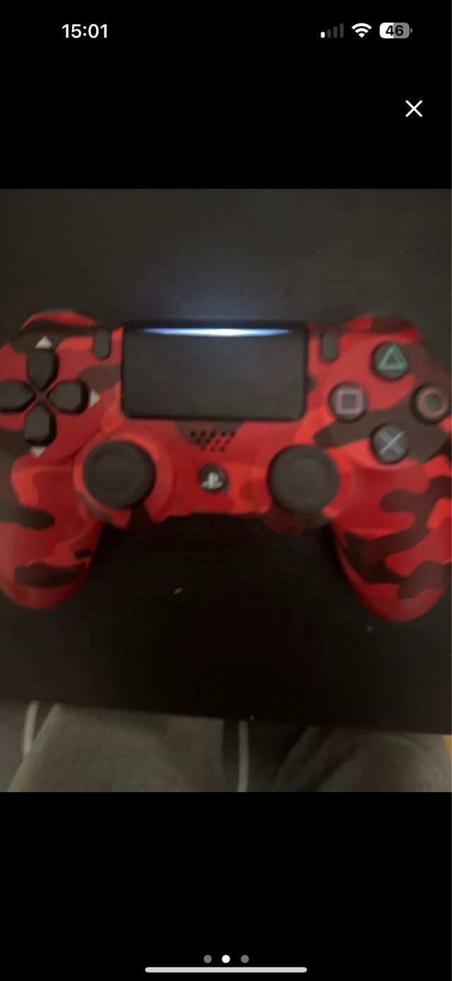 Controle PS4 Camuflado Vermelho (Peças)