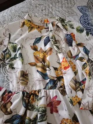 Vestido estampado floral talla única