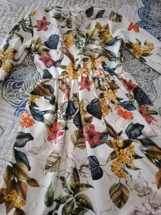 Vestido estampado floral talla única
