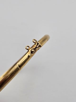 Pulsera de Oro 18K, Rígida, Media Caña, 8gr