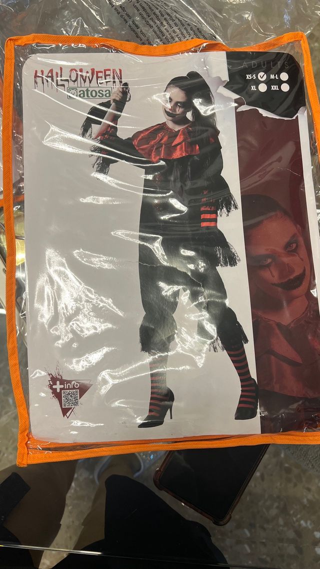 Disfraz Payaso Mujer Talla XS/S (Disfraces Simón)