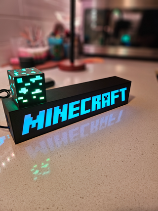 Caja de Luz Minecraft Impresa 3D