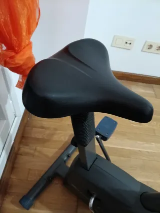 Bicicleta Estática Gris y Azul