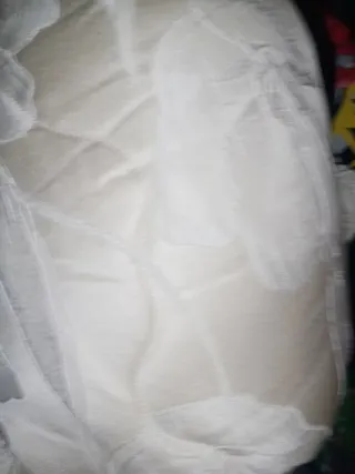 Trapunta in velluto bianco