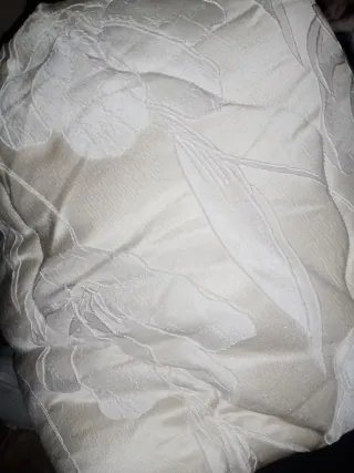 Trapunta in velluto bianco