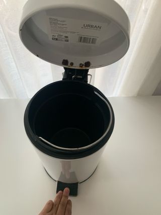 Papelera de baño con pedal 3L