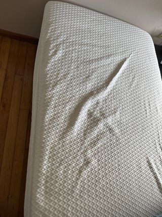 Cama individual y colchón