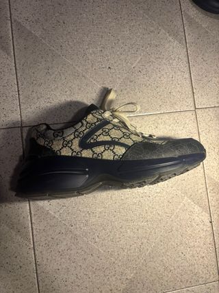 Zapatillas Gucci Rhyton Beige/Azul