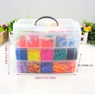Kit Pulseras Gomitas Colores + Accesorios
