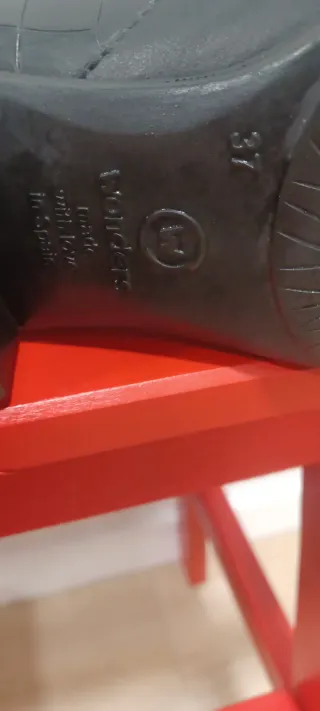 Botines Wonders Talla 37 Piel Negra