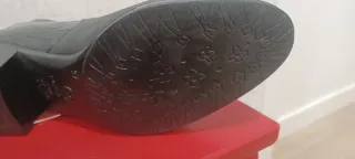 Botines Wonders Talla 37 Piel Negra