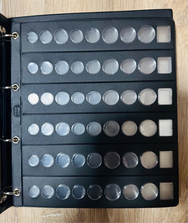 Álbum para moedas azul com símbolo euro