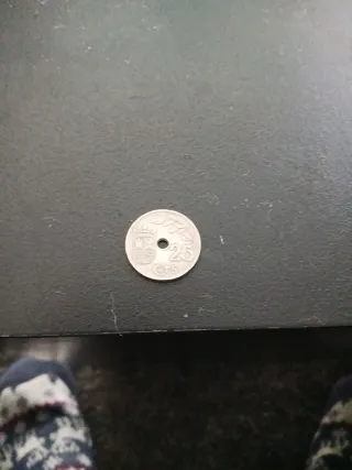Moneda 25 céntimos España 1937