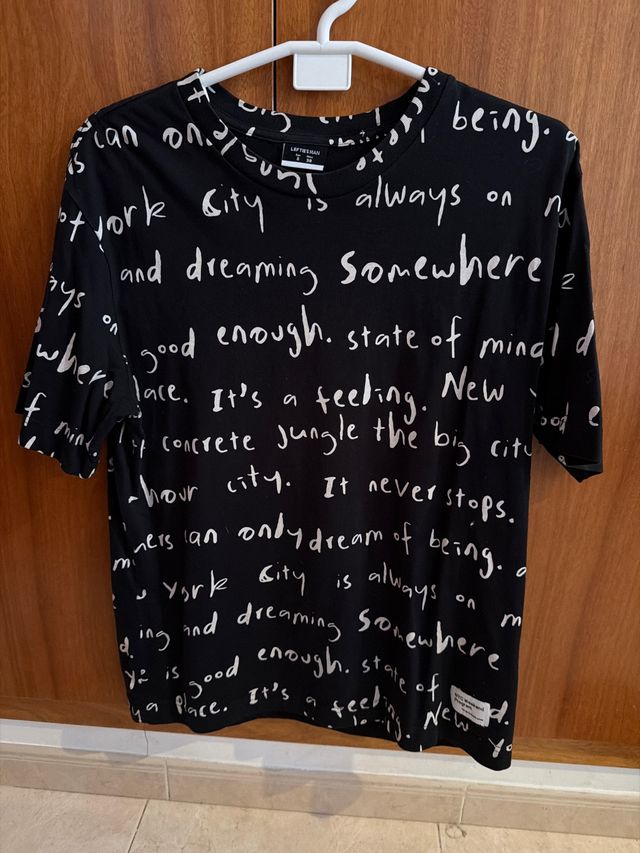 Camiseta LAYERS MAN Estampada Negra Talla S