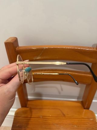 Gafas Sferoflex Vintage Años 80 Azul/Dorado