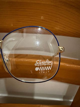 Gafas Sferoflex Vintage Años 80 Azul/Dorado