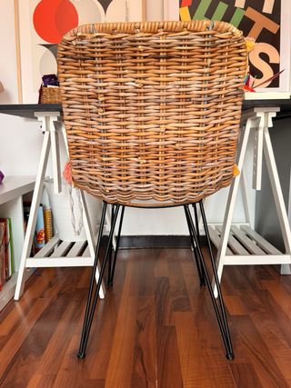 Sillas de ratán natural (2 unidades).