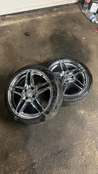 2 Llantas Cromadas 4x108 17”