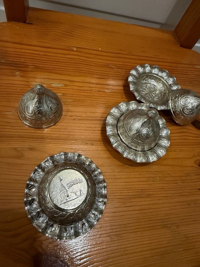 Set 3 Tazón Delicias Turcas Plata