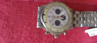 Reloj RONTAN Vintage Hombre Plata/Blanco