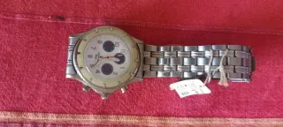 Reloj RONTAN Vintage Hombre Plata/Blanco